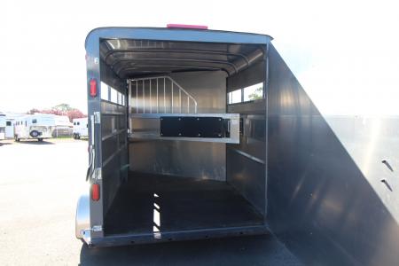Used 2024 Maverick 2 Horse Trailer - Swing out Saddle Rack - Padded Air-flow Divider