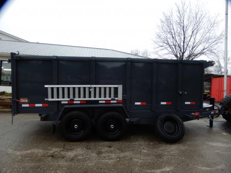 New 2027 Covered Wagon 7x14 Dump, 4' Sides, 7K axles