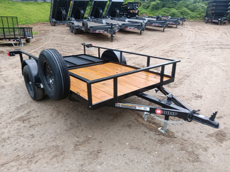 New 2027 U-Dump 5510USAGW Utility Trailer / 5'.5 " WIDE BY 10' LONG / 3500# IDLER AXLE / 48" MESH LANDSCAPER GATE / SPARE TIRE MOUNT / SPARE TIRE AND WHEEL