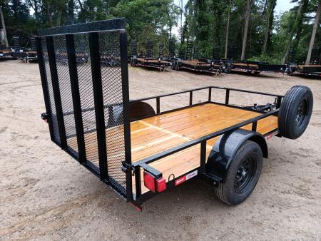 New 2027 U-Dump 5510USAGW Utility Trailer / 5'.5   WIDE BY 10' LONG / 3500# IDLER AXLE / 48  MESH LANDSCAPER GATE / SPARE TIRE MOUNT / SPARE TIRE AND WHEEL