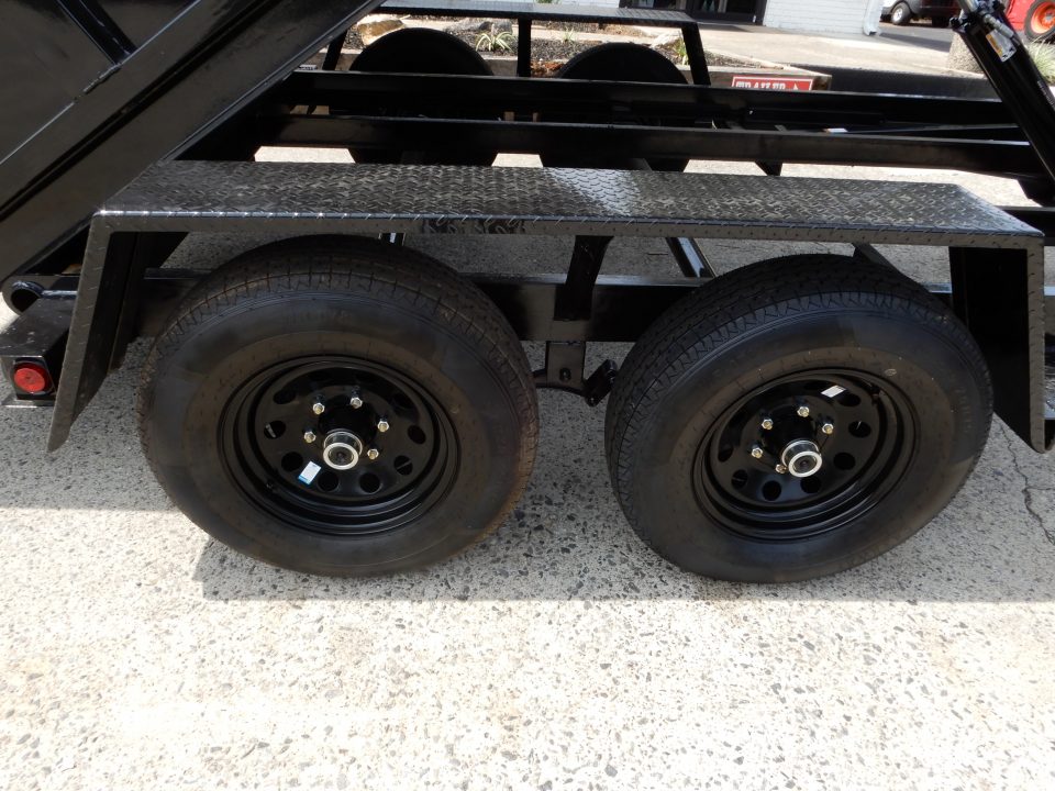 New 2027 Covered Wagon 6x12 Dump, 4' Sides, 5200# Axles, Spare & Tarp