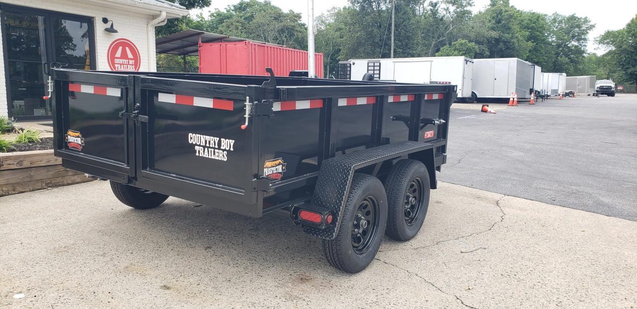 New 2027 Covered Wagon 6x10 Dump, 2' Sides, 7K GVWR, Tarp
