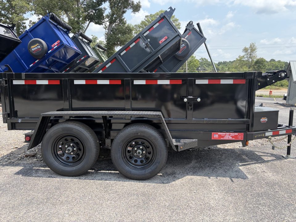 New 2027 Covered Wagon 6x10 Dump, 2' Sides, 7K GVWR, Tarp