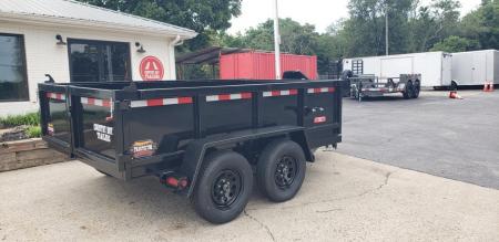 New 2027 Covered Wagon 6x10 Dump, 2' Sides, 7K GVWR, Tarp