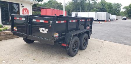 New 2027 Covered Wagon 6x10 Dump, 2' Sides, 7K GVWR, Tarp