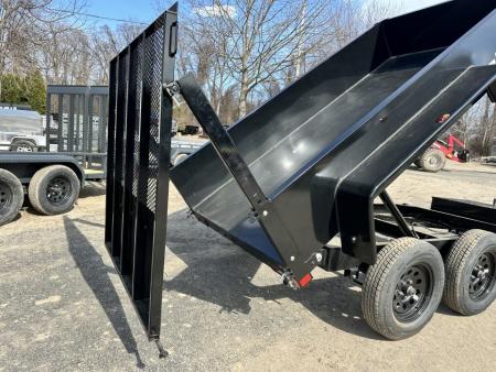 New 2027 BWISE DTR 5x10 Dual axle Dump Trailer Landscape gate