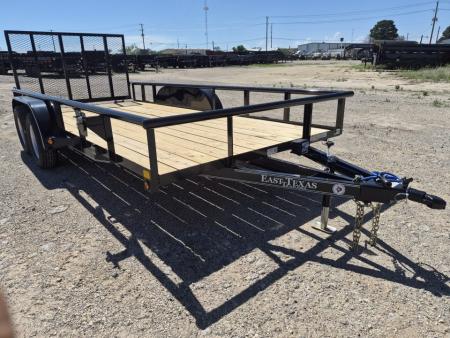 New 2027 East Texas 16' 7K Utility w/ Gate