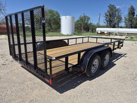 New 2027 East Texas 16' 7K Utility w/ Gate