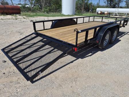 New 2027 East Texas 16' 7K Utility w/ Gate
