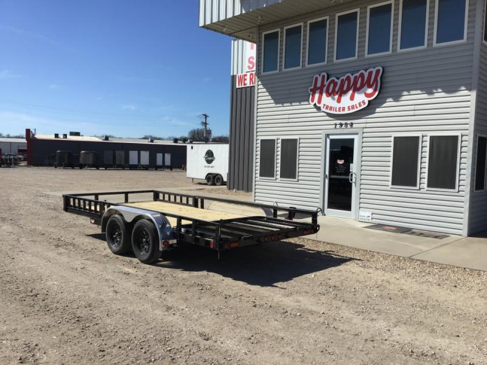 New 2027 PJ 83"x16' Tandem Axle Utility Trailer - UL