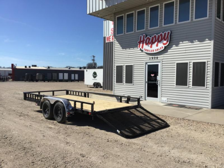 New 2027 PJ 83"x16' Tandem Axle Utility Trailer - UL