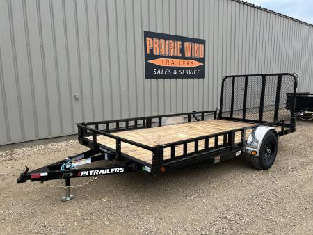 New 2027 PJ Trailers 14' ATV Utility U8 5K Axle Utility Trailer