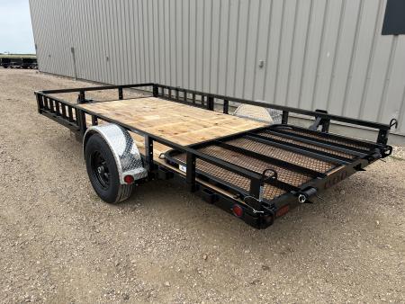 New 2027 PJ Trailers 14' ATV Utility U8 5K Axle Utility Trailer