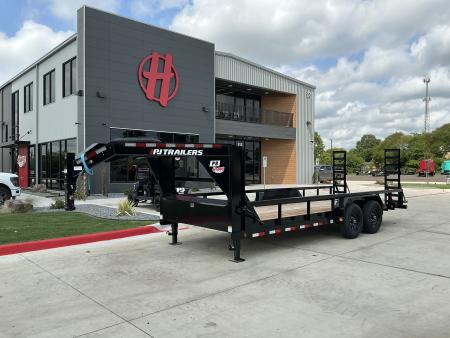 New 2027 PJ 83 x20' Gooseneck Angle Pipetop Trailer – P8