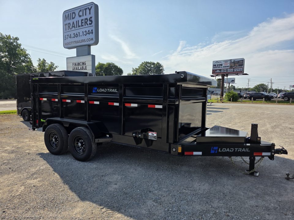 New 2027 Load Trail 48" SIDES 7ga FLOOR 83" x 14' Tandem Axle Low-Pro 83X14 7X14 Dump Trailer