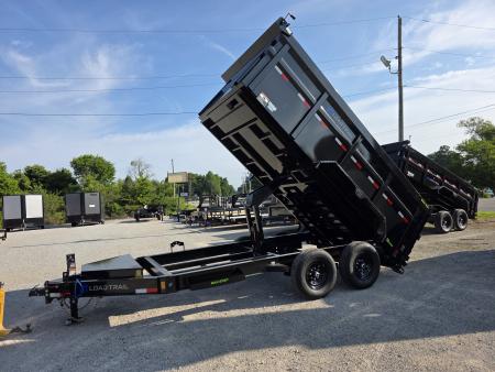 New 2027 Load Trail 48  SIDES 7ga FLOOR 83  x 14' Tandem Axle Low-Pro 83X14 7X14 Dump Trailer