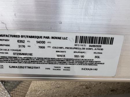 New 2026 H&H Trailers 24' Aluminum Speed Loader Tilt Trailer