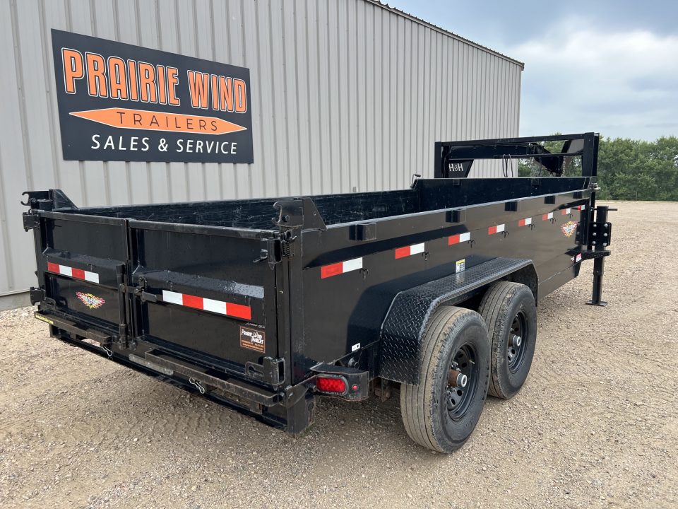 New 2022 H&H Trailers 16' Gooseneck Dump Trailer