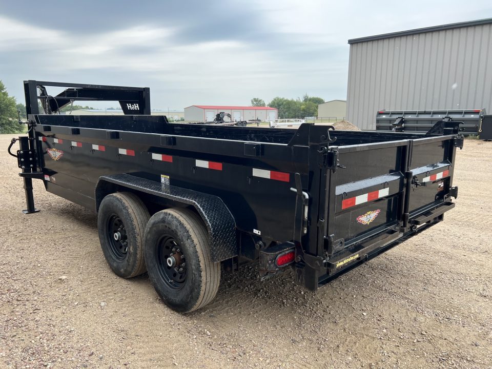New 2022 H&H Trailers 16' Gooseneck Dump Trailer