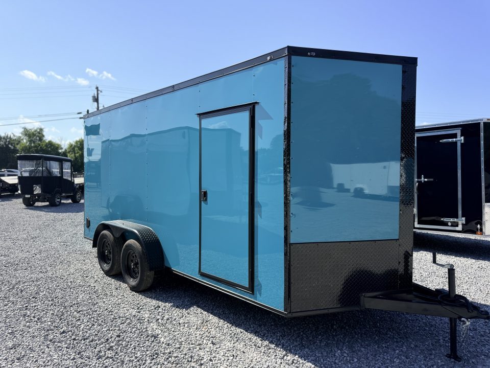 New 2026 Cargo United 7x16 TA (7.3 HT) BLACKOUT .80 Polycore Cargo / Enclosed Trailer