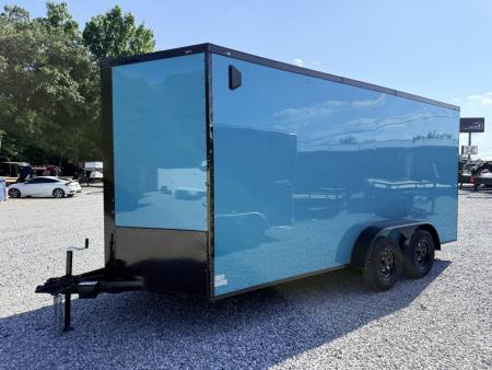 New 2026 Cargo United 7x16 TA (7.3 HT) BLACKOUT .80 Polycore Cargo / Enclosed Trailer