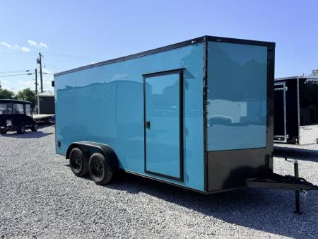 New 2026 Cargo United 7x16 TA (7.3 HT) BLACKOUT .80 Polycore Cargo / Enclosed Trailer