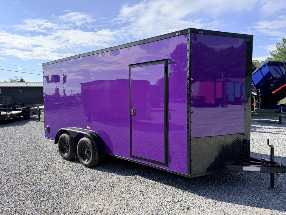 New 2026 Cargo United 7x16 TA (7FT HT) BLACKOUT .80 Polycore Cargo / Enclosed Trailer