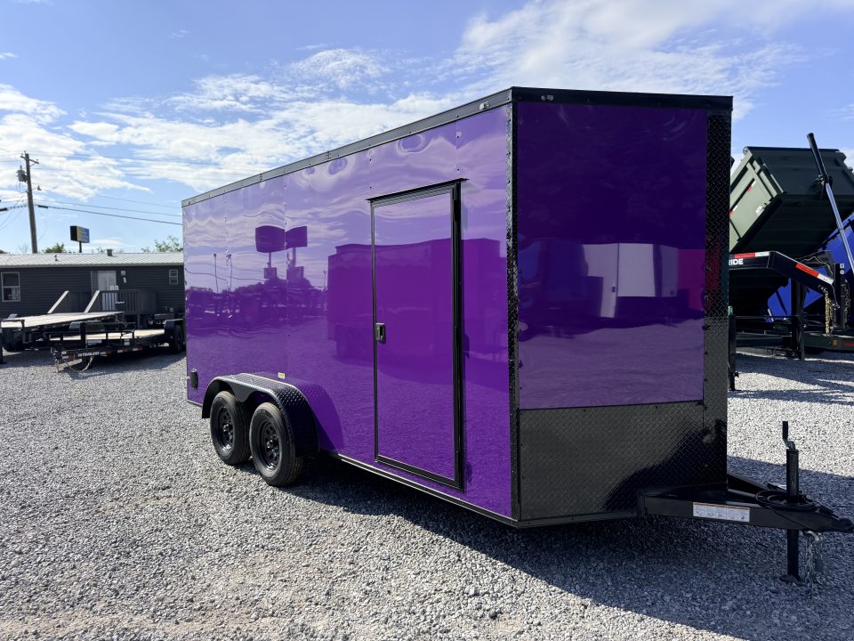 New 2026 Cargo United 7x16 TA (7FT HT) BLACKOUT .80 Polycore Cargo / Enclosed Trailer