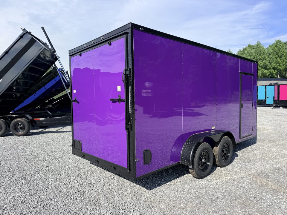 New 2026 Cargo United 7x16 TA (7FT HT) BLACKOUT .80 Polycore Cargo / Enclosed Trailer