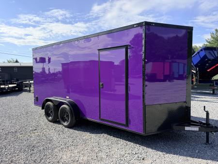 New 2026 Cargo United 7x16 TA (7FT HT) BLACKOUT .80 Polycore Cargo / Enclosed Trailer