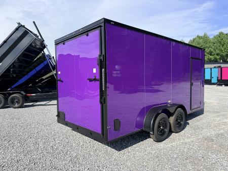 New 2026 Cargo United 7x16 TA (7FT HT) BLACKOUT .80 Polycore Cargo / Enclosed Trailer
