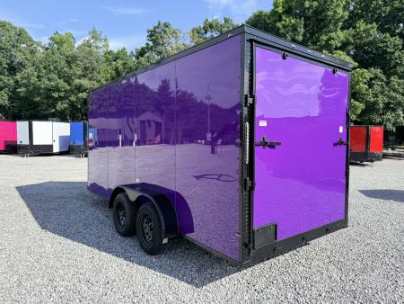 New 2026 Cargo United 7x16 TA (7FT HT) BLACKOUT .80 Polycore Cargo / Enclosed Trailer
