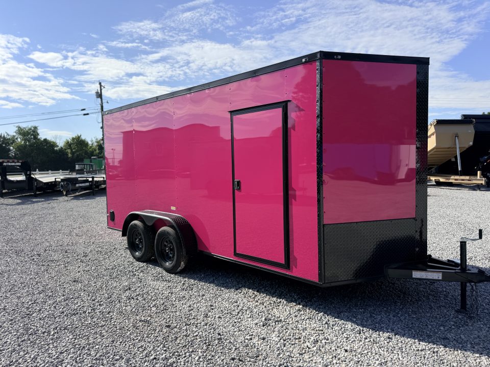 New 2026 Cargo United 7x16 TA (7FT HT) BLACKOUT .80 Polycore Cargo / Enclosed Trailer