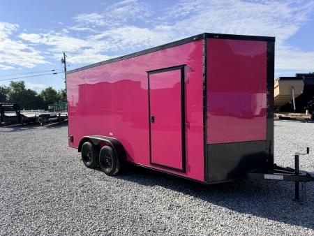 New 2026 Cargo United 7x16 TA (7FT HT) BLACKOUT .80 Polycore Cargo / Enclosed Trailer