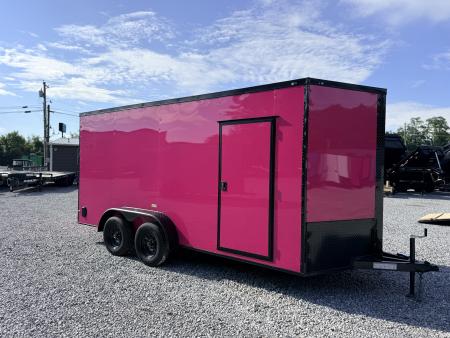 New 2026 Cargo United 7x16 TA (7FT HT) BLACKOUT .80 Polycore Cargo / Enclosed Trailer
