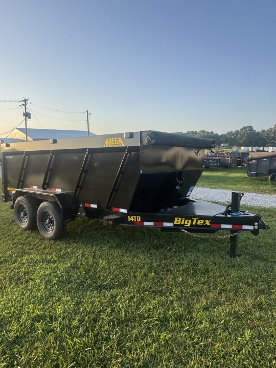 New 2027 Big Tex Trailers 14TD TANDEM TELESCOPIC DUMP W/ 4' SIDES/ 7GA FLOOR/ 83X14 Dump Trailer