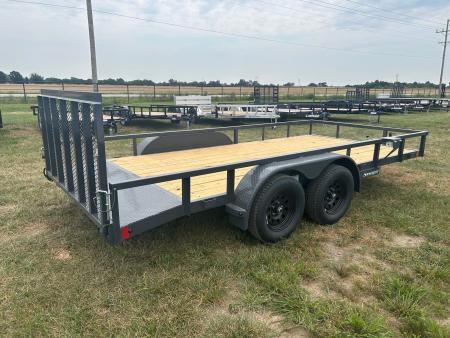 New 2027 Lamar 83x16 Tandem 7K Utility w/ 2' Dove & 3' Ramp Gate