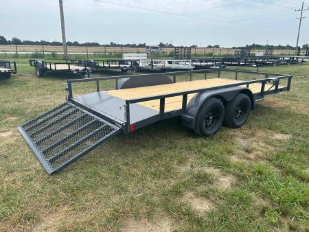 New 2027 Lamar 83x16 Tandem 7K Utility w/ 2' Dove & 3' Ramp Gate