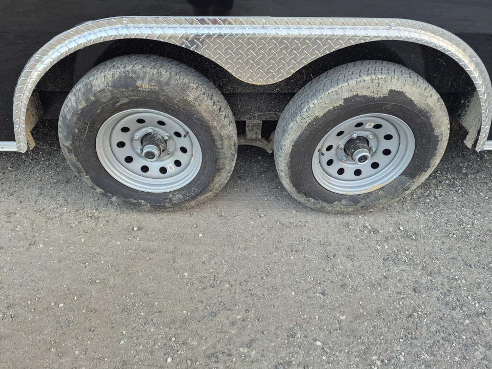 New 2026 8.5x20 Tandem Axle Enclosed Trailer | Black V-Nose | 6" Extra Height