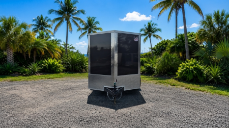 New 2026 8.5x20 Tandem Axle Enclosed Trailer | Black V-Nose | 6" Extra Height