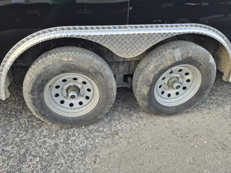 New 2026 8.5x20 Tandem Axle Enclosed Trailer | Black V-Nose | 6" Extra Height