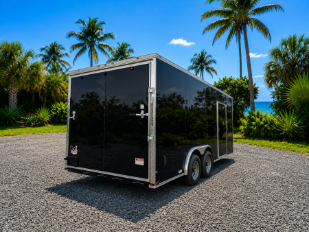 New 2026 8.5x20 Tandem Axle Enclosed Trailer | Black V-Nose | 6" Extra Height