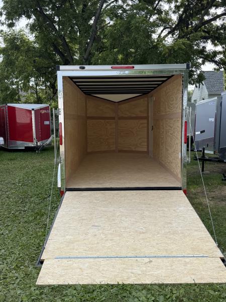 New 2026 Stealth 7 X 14 Cargo / Enclosed Trailer with Ramp Door and 6ft 6in interior Height Screwless - Light Lid Roof