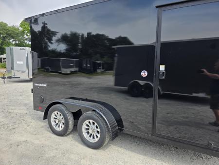 New 2027 Formula Trailers 7X14 BLACKOUT SCREWLESS ENCLOSED CARGO ENCLOSED TRAILER 7' INSIDE HEIGHT DRINGS RAMP DOOR 7 X 14 Cargo / Enclosed Trailer