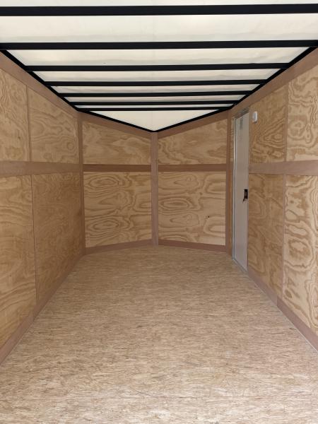 New 2026 Stealth 7 X 16 Cargo / Enclosed Trailer with Ramp Door and 6ft 6in interior Height Screwless - Light Lid Roof