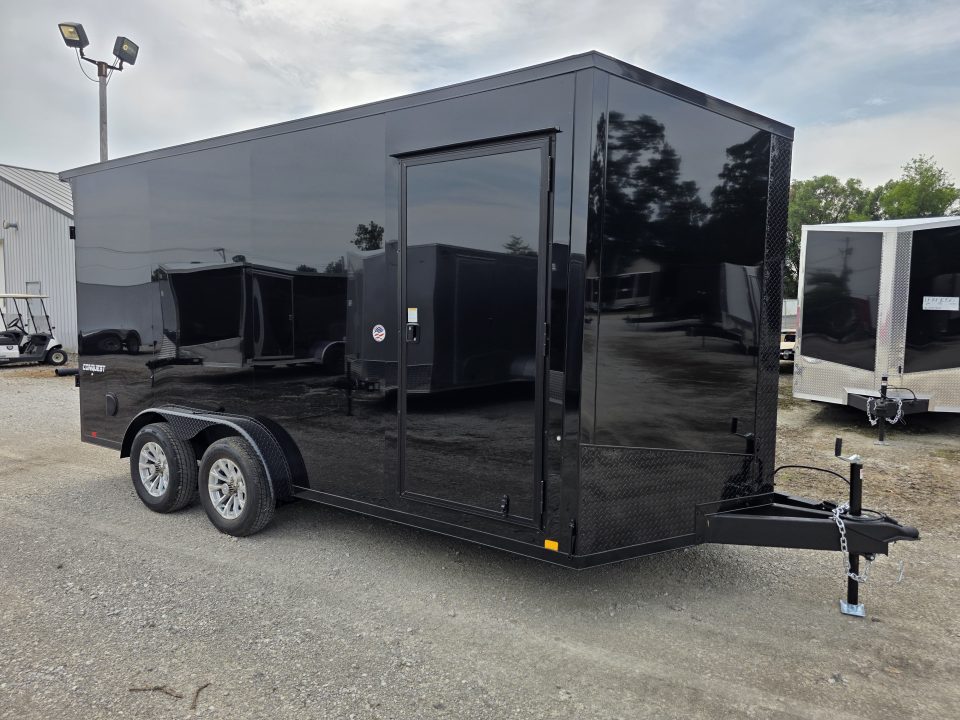 New 2027 Formula Trailers 7.5X16 UTV SXS SCREWLESS 080 BLACKOUT TRIM GOLF CART 7.5 X 16 Cargo / Enclosed Trailer