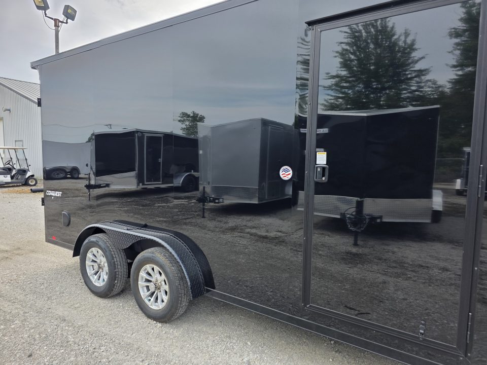 New 2027 Formula Trailers 7.5X16 UTV SXS SCREWLESS 080 BLACKOUT TRIM GOLF CART 7.5 X 16 Cargo / Enclosed Trailer