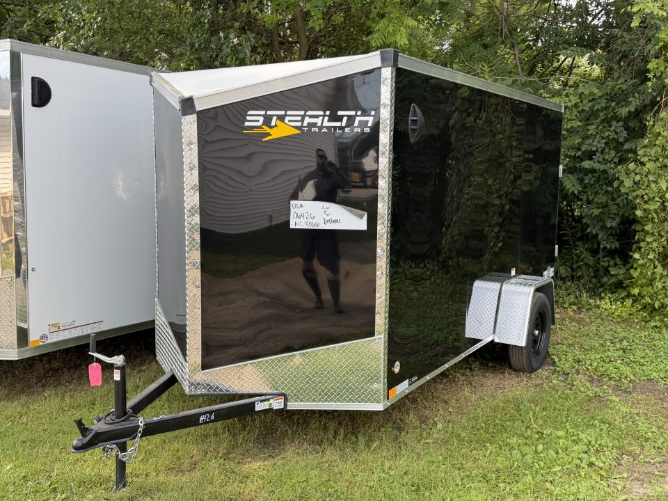 New 2026 Stealth Mustang 6 x 12 Enclosed Trailer w/ Ramp (Single) Cargo / Enclosed Trailer NEW MODEL - Screwless and Light Lid Roofing !!