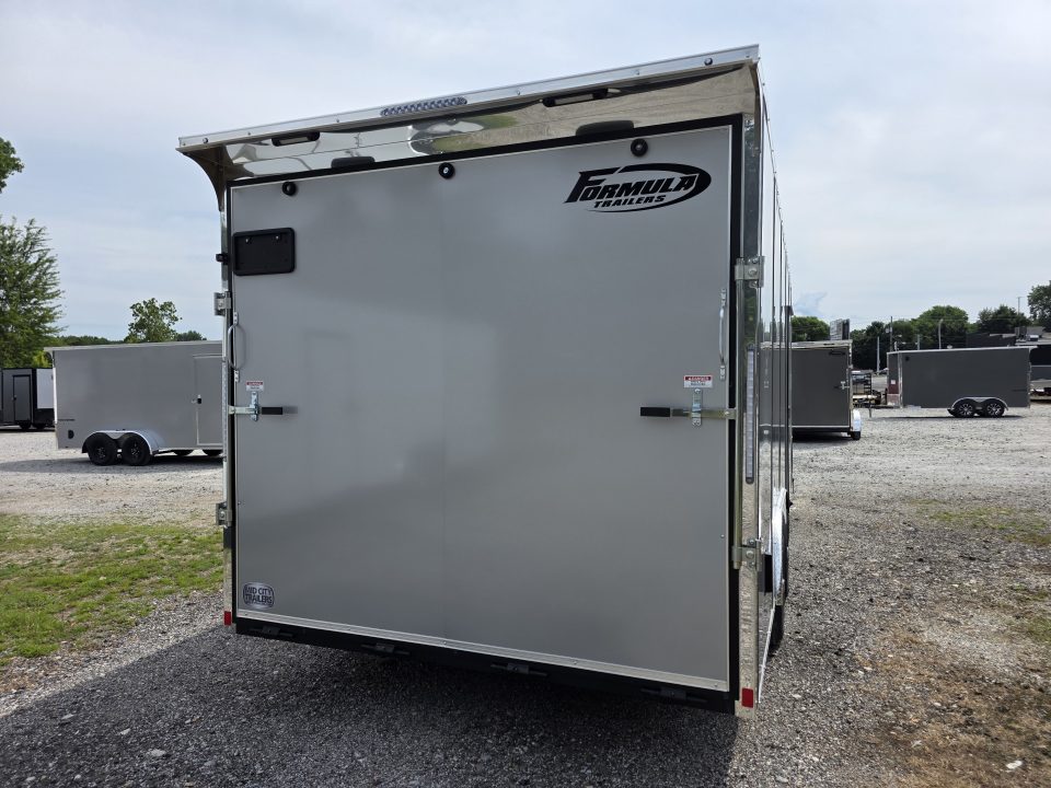New 2027 Formula Trailers 8.5X20 10K GVWR 080 SCREWLESS EXTERIOR 7' INSIDE ALUMINUM WHEELS UTV SXS CAR 8.5 X 20 Cargo / Enclosed Trailer