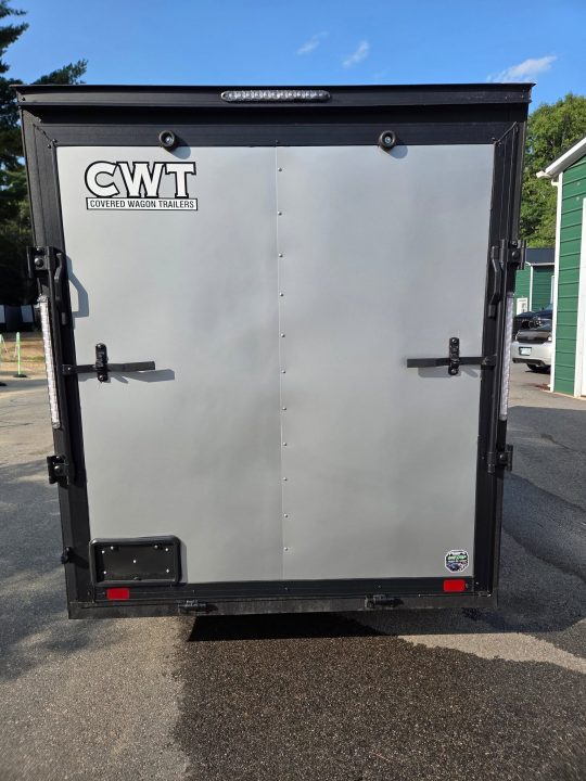 New 2025 Covered Wagon Trailers 6x10 cargo trailer silver frost with black out package Cargo / Enclosed Trailer